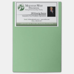 Post-it® Notes collantes de carte de visite personnalisable