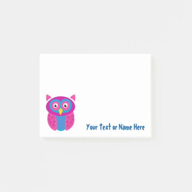 Post-it® Notes collantes de hibou génial (Devant)