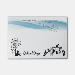 Post-it® Notes collantes de jours d'école de conseiller