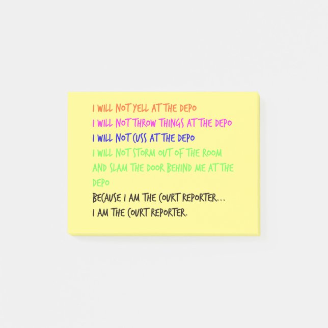 Post-it® Notes collantes de mauvaise humeur d'humeur de (Devant)