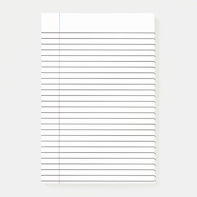 Post-it® Notes collantes de papier de carnet rayées par (Devant)