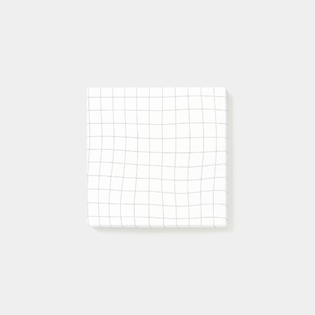 Post-it® Notes collantes Grille Vave - Noir et Blanc (Devant)