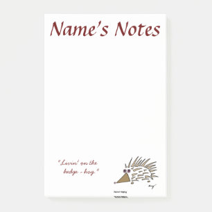 Post-it® Notes collantes personnalisables de hérisson Abstr