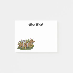 Post-it® Notes collantes personnalisées Dachshund