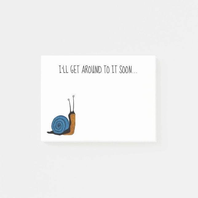 Post-it® Notes collantes pour un escargot brillant (Devant)