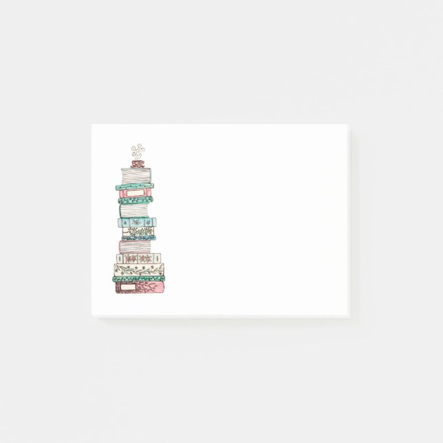 Post-it® Notes collantes roses et bleues de Bookstack (Devant)