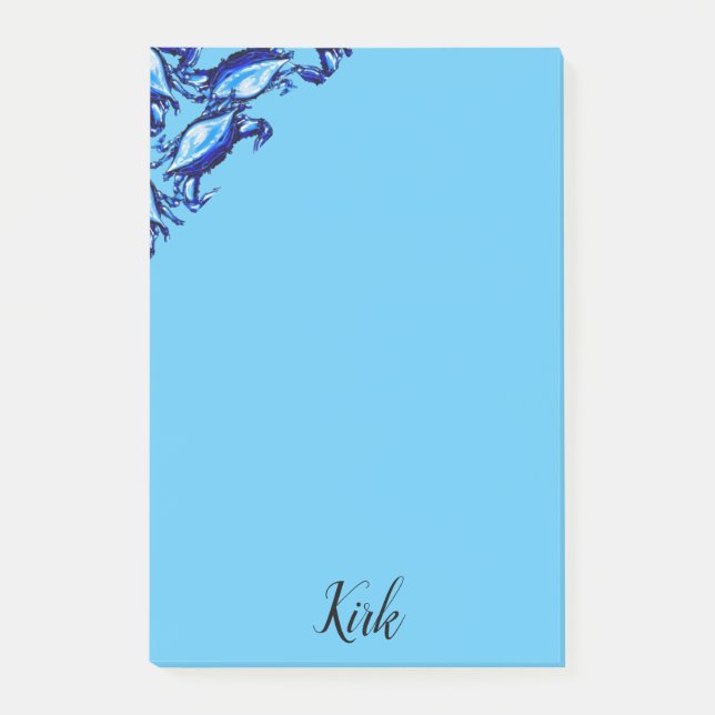 Post-it Notes Crabes Bleus (Devant)