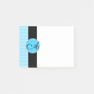 Post-It-Notes, Custom Monogram Post-it Klebezettel