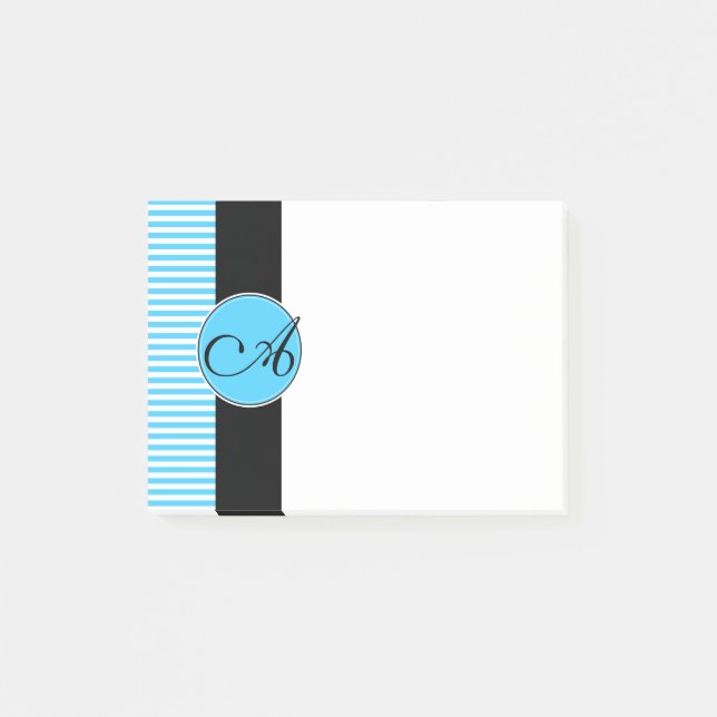 Post-It-Notes, Custom Monogram Post-it Klebezettel (Vorderseite)