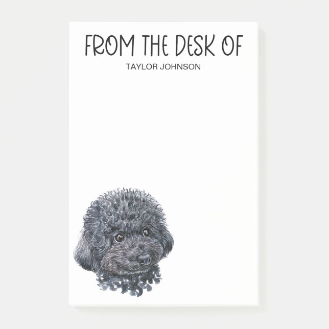 Post-it® Notes d'amour de caniche (Devant)