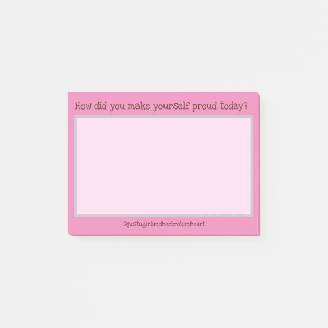 Post-it® Notes d'auto-amélioration quotidiennes (Devant)