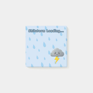 Post-it® Notes de bureau amusantes | Tempête de merde | Hum
