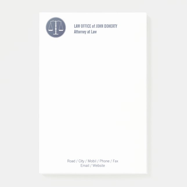 Post-it® Notes de CABINET JURIDIQUE (Devant)