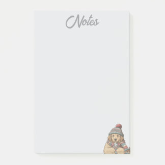 Post-it® Notes de chien d'hiver cosy