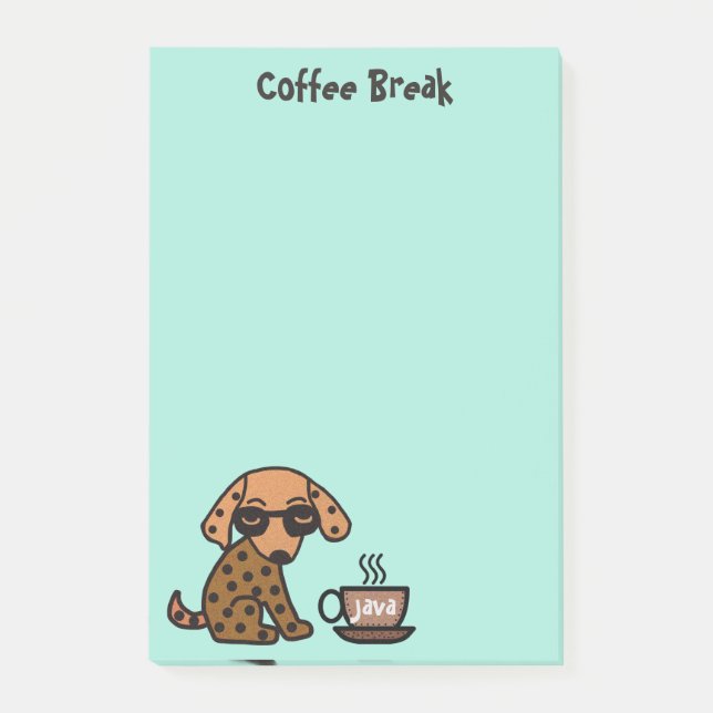 Post-it® Notes de Courrier-it® de pause-café de chiwawa (Devant)