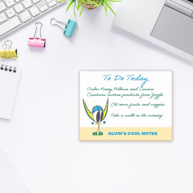 Post-it® Notes de dessin amusantes | Ajouter Votre Nom/Text (It will be so awesome to write messages to yourself or someone else with this most excellent pad!)