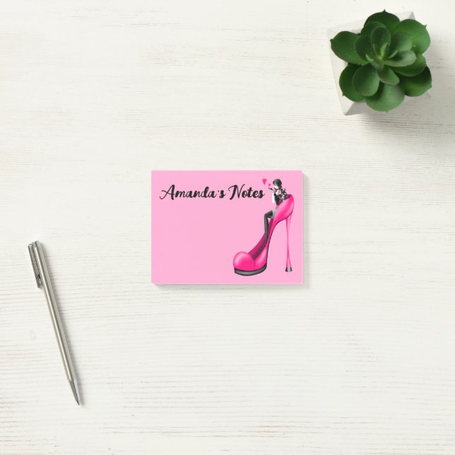 Post-it® Notes de diva de mode de chaussure à talon aiguill (Bureau)
