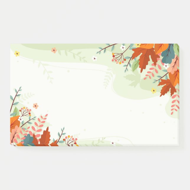 Post-it® Notes de feuilles de couleurs d'automne (Devant)