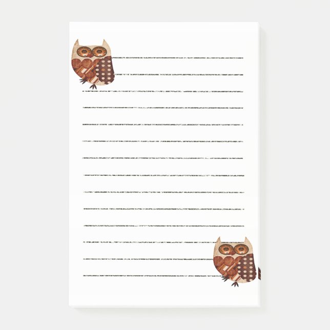 Post-it® Notes de hiboux (Devant)