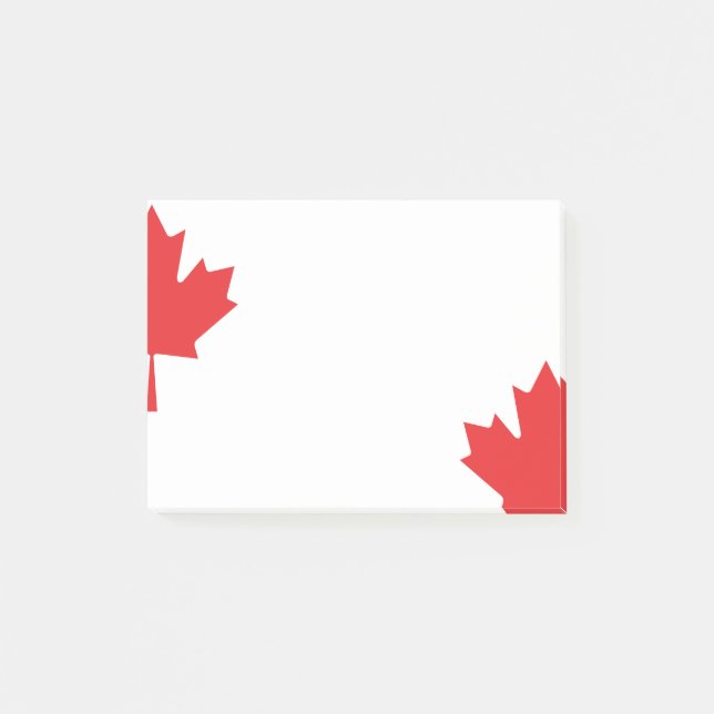 Post-it® notes de la feuille rouge de l'érable canadien (Devant)