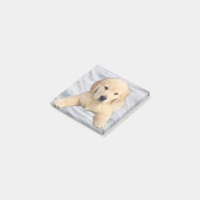 Post-it® Notes de la publication de Golden Retriever Puppy (Incliné)