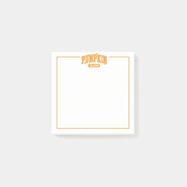 Post-it® Notes de la saison citrouille (Devant)