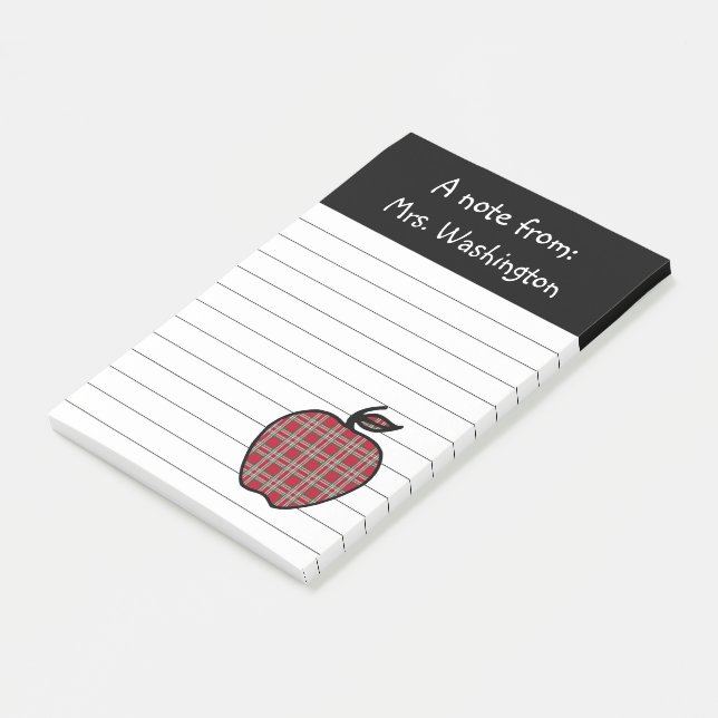 Post-it® Notes de l'Apple Post de l'enseignant chargé (Incliné)