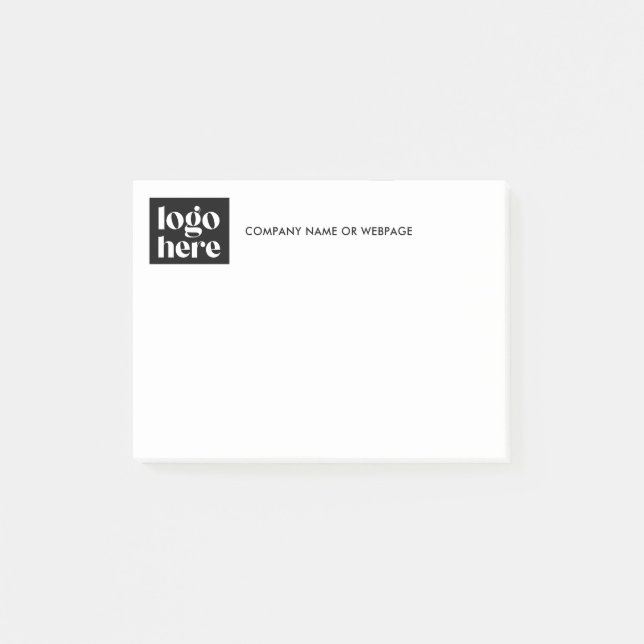 Post-it® Notes de l'article commercial Logo simple (Devant)