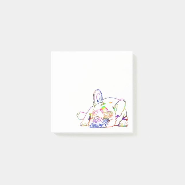 Post-it® Notes de l'article de bulldog français (Devant)