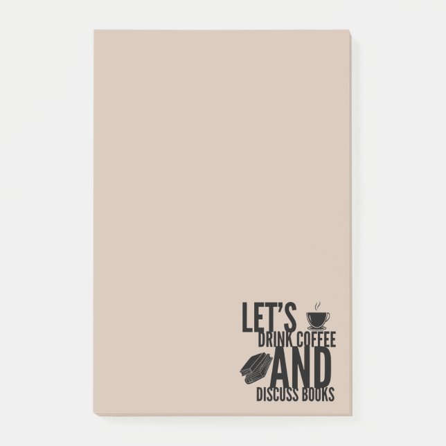 Post-it® Notes de lecture des livres de café (Devant)