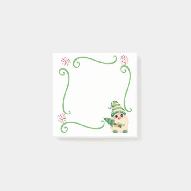 Post-It Notes de lutin de Noël (Devant)
