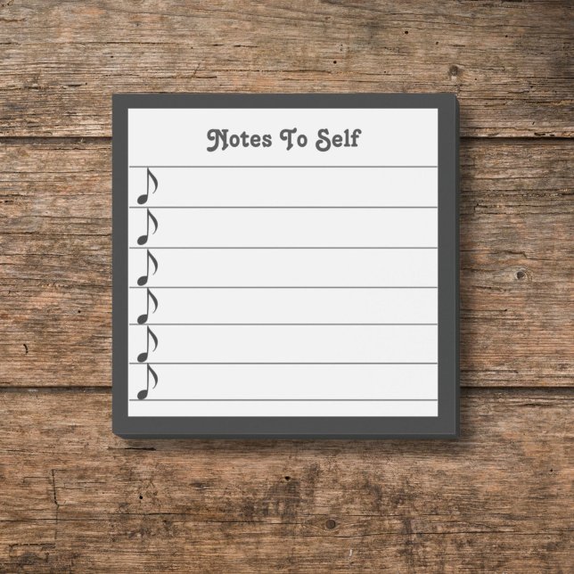 Post-it® Notes de musique à l'autonoir blanc liner collant (Créateur téléchargé)