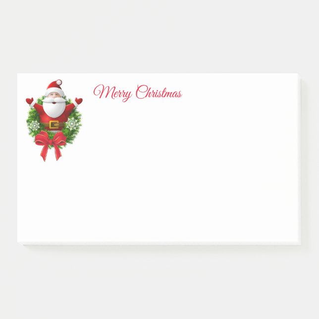 Post-it® Notes de Noël Père Noël (Devant)