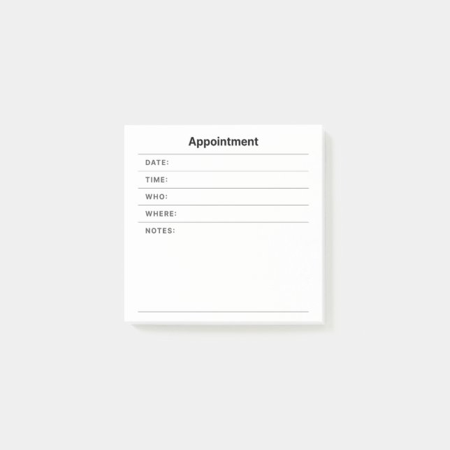 Post-it® Notes de nomination (Devant)