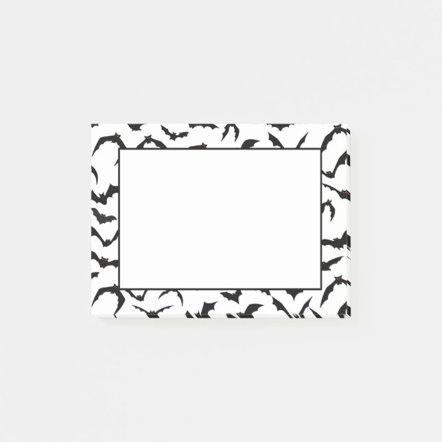 Post-it® Notes de notes sur les chauves-souris Halloween (Devant)