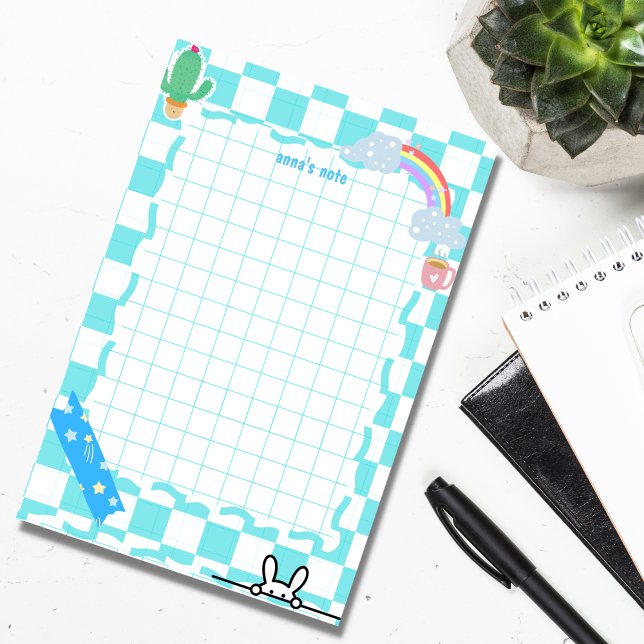 Post-it® notes de post-it bleues personnalisées (Créateur téléchargé)