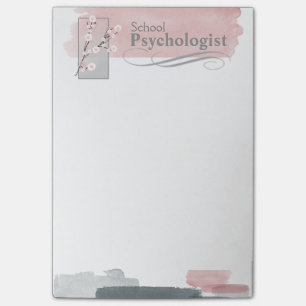 Post-it® Notes de post-it d'aquarelle de psychologue