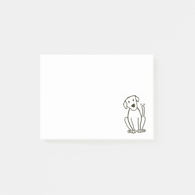 Post-it® Notes de post-it de chien de Labrador (Devant)