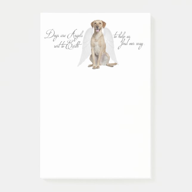 Post-it® Notes de post-it de l'ange du laboratoire jaune (Devant)