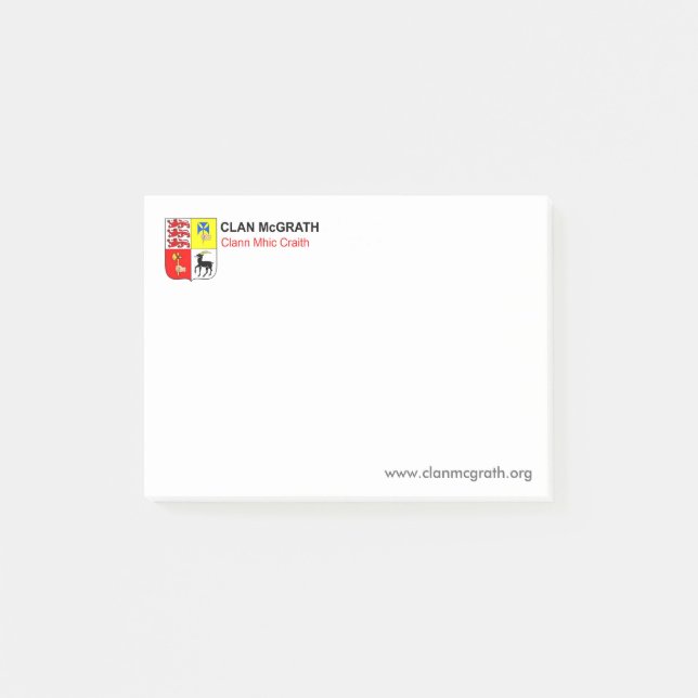 Post-it® Notes de post-it de McGrath de clan (Devant)
