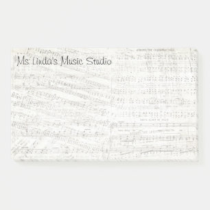 Post-it® Notes de post-it de musique extra-volumineuses