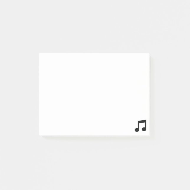 Post-it® Notes de post-it de note de musique (Devant)