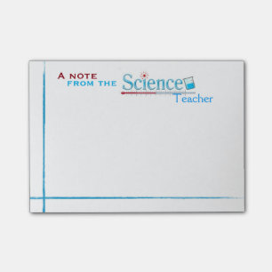 Post-it® Notes de post-it de professeur de Sciences