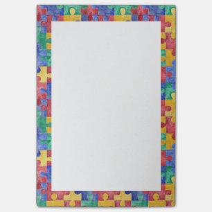 Post-it® Notes de post-it de puzzle d'aquarelle de