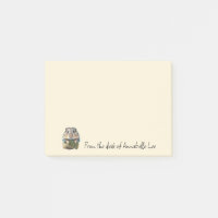 Notes de post-it du hamster mignon