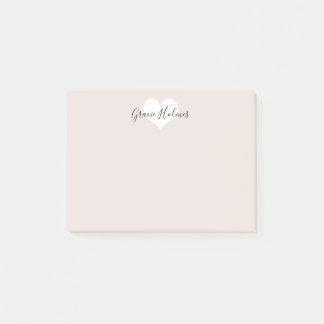Post-it® Notes de post-it personnalisées de coeur