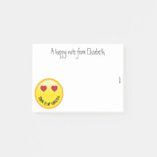 Post-it® Notes de post-it personnalisées par emoji heureux