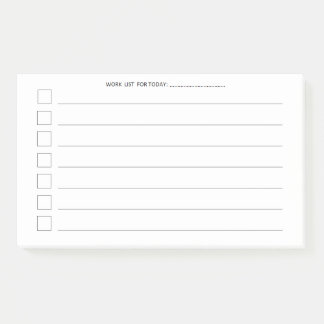 Post-it® Notes de post-it quotidiennes de la feuille 10x6