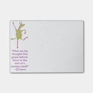 Post-it® Notes de post-it radieuses d'âne de Jennets