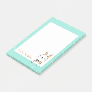 Post-it® Notes de post-it sur lapin mou